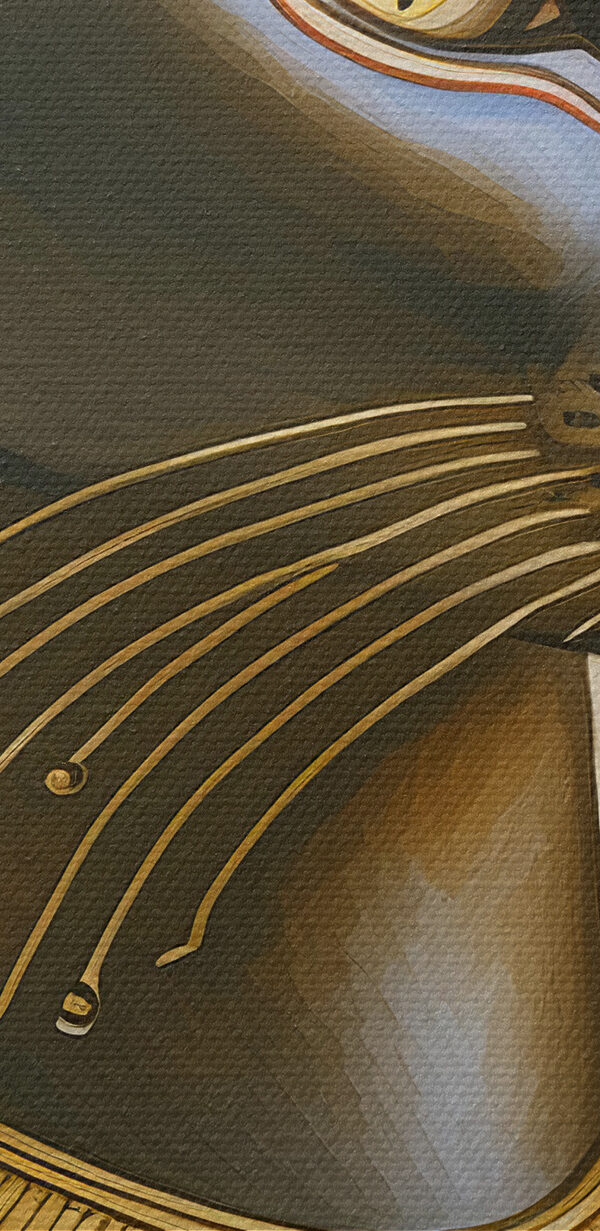 Majestueuze kat versierd met koninklijke halsketting Majestueuze kat versierd met koninklijke halsketting