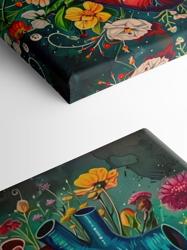 Een kleurrijk hart met bloemen Een kleurrijk hart met bloemen