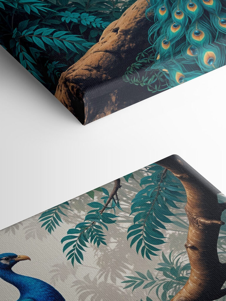 Peacock on a tree branch