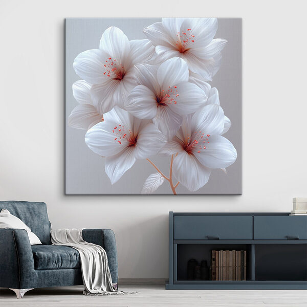 Groep witte bloemen Groep witte bloemen