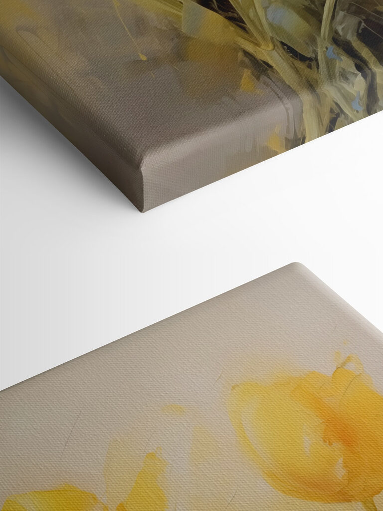 Painting of yellow flowers