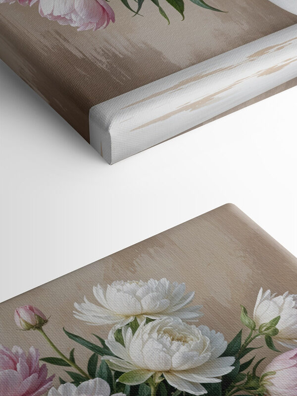 Vaas met bloemen op een tafel Vaas met bloemen op een tafel