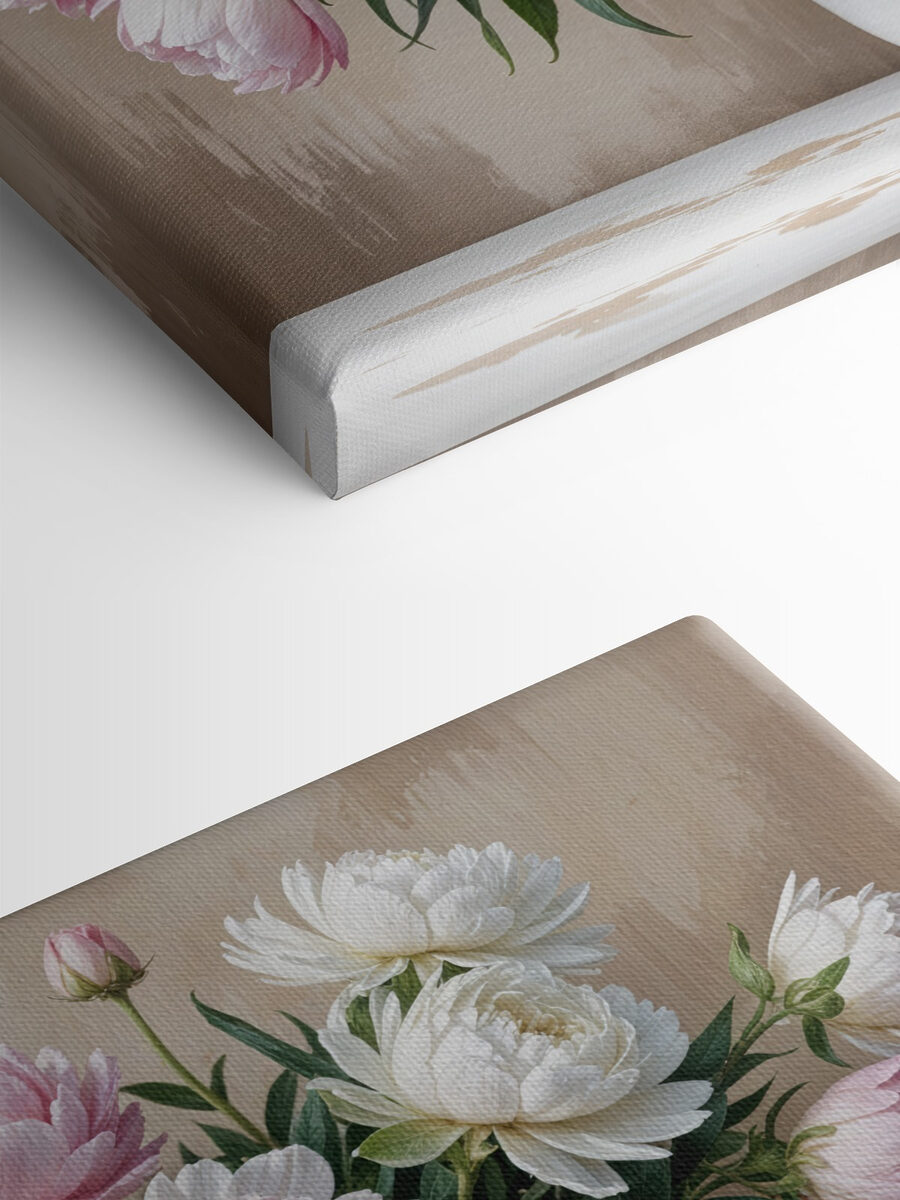 Vaas met bloemen op een tafel