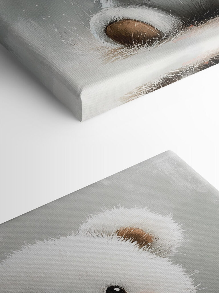 White teddy bear holding a heart