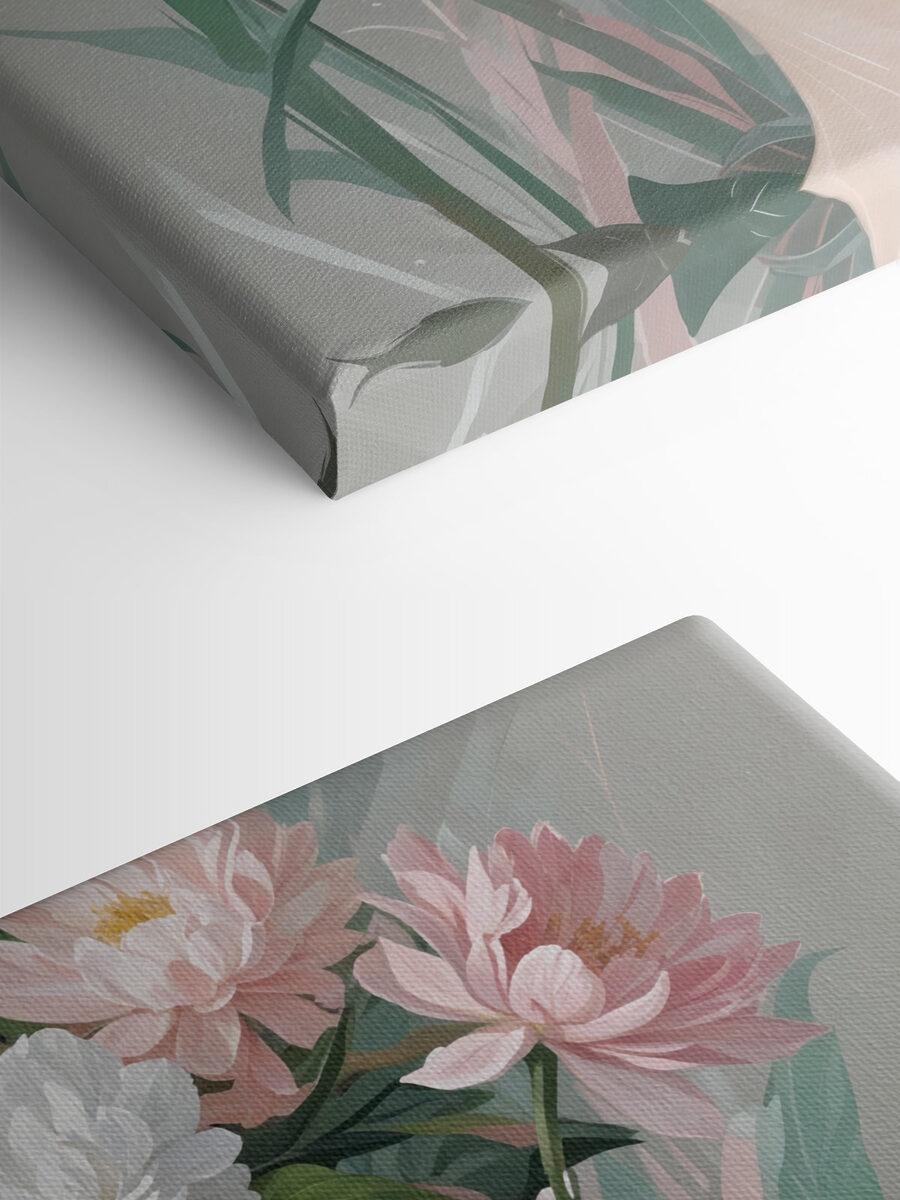 Vrouw met bloemen op haar hoofd