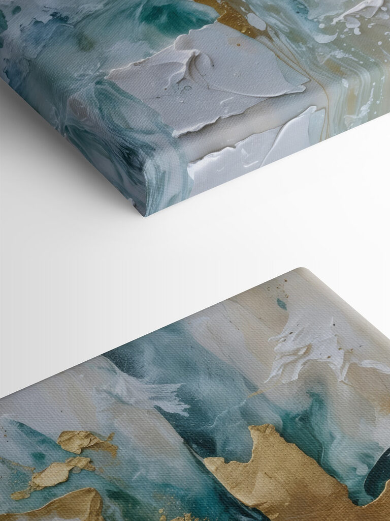 Ocean Meets Metallic Elegance Ocean Meets Metallic Elegance