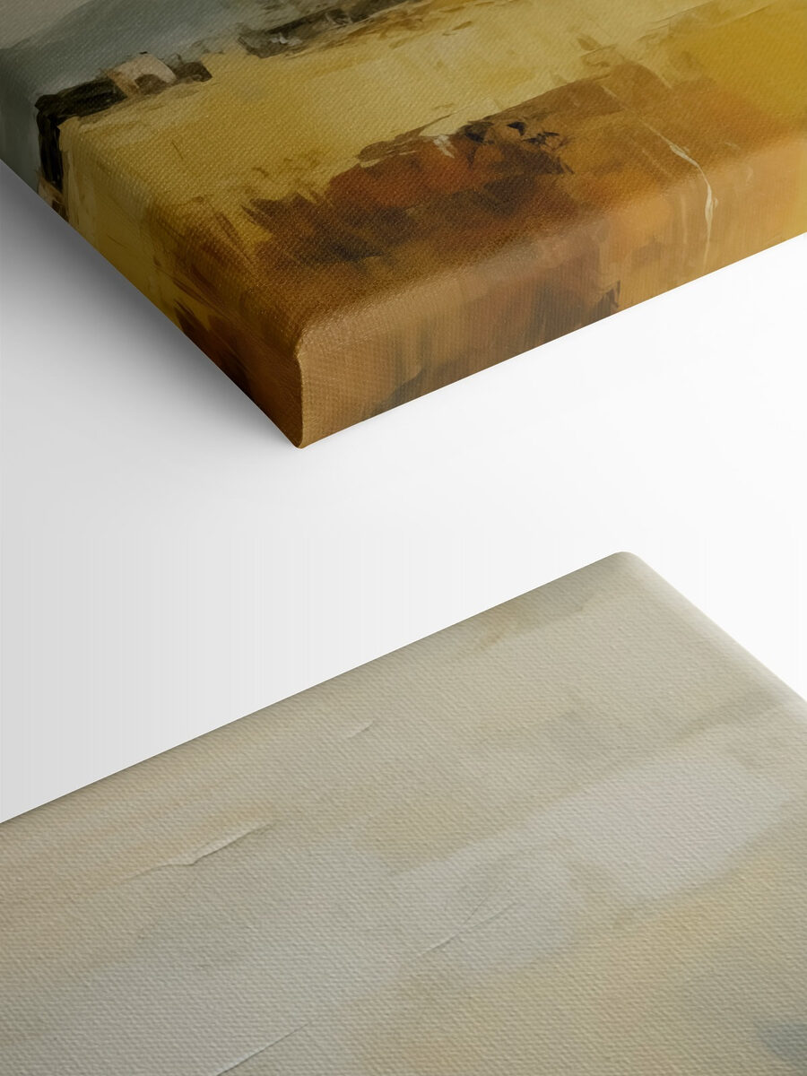 Schilderij van een landschap Schilderij van een landschap