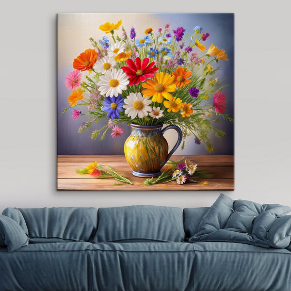 Kleurrijke bloemen in een vaas Kleurrijke bloemen in een vaas