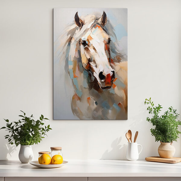 Schilderij van een paard Schilderij van een paard