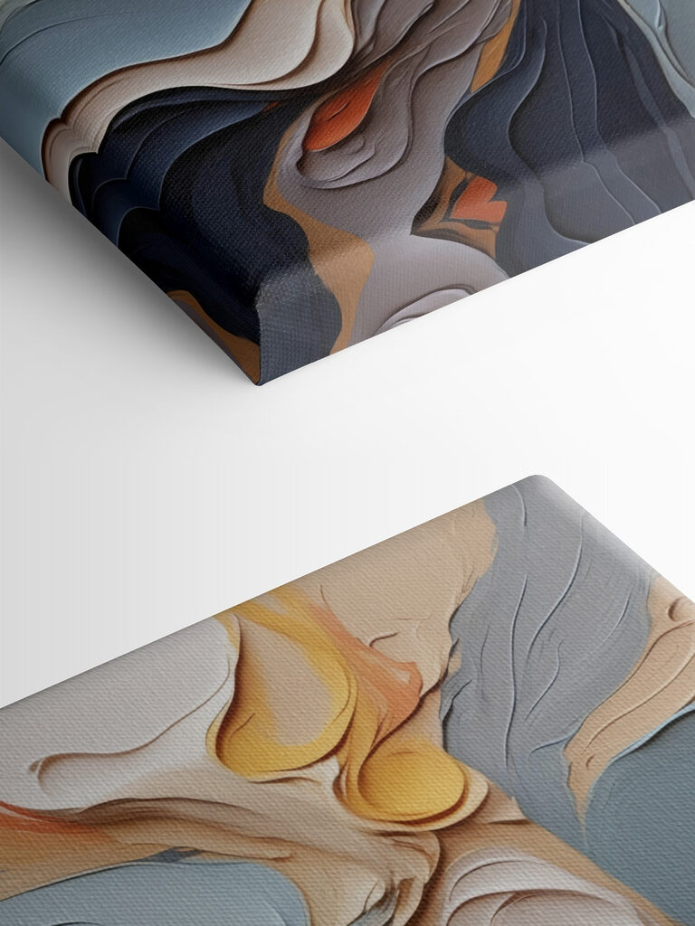 Colorful swirls of paint Colorful swirls of paint