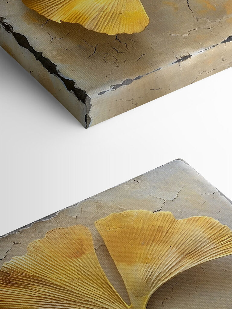 Yellow leaves on a concrete surface Yellow leaves on a concrete surface