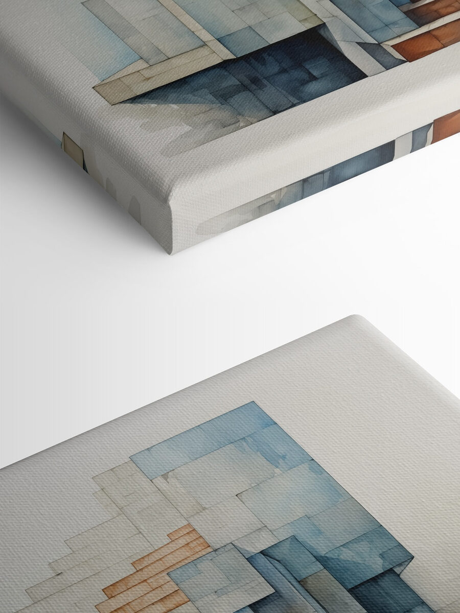 Aquarel van een trap