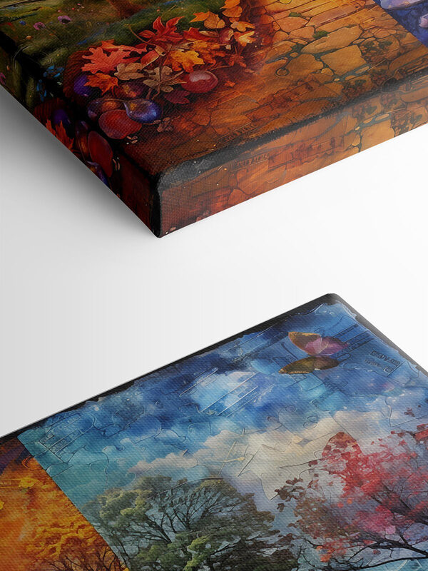 Schilderij van een boom en een pad Schilderij van een boom en een pad