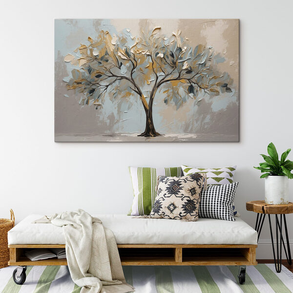Schilderij van een boom Schilderij van een boom
