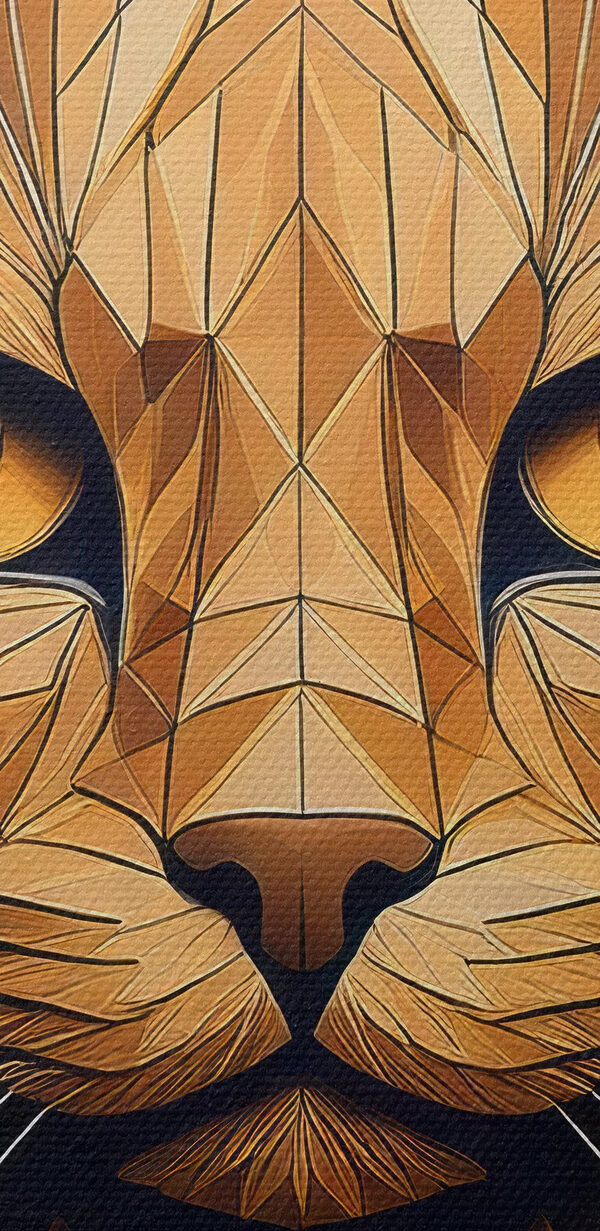 Kat met een laagpoly-ontwerp Kat met een laagpoly-ontwerp