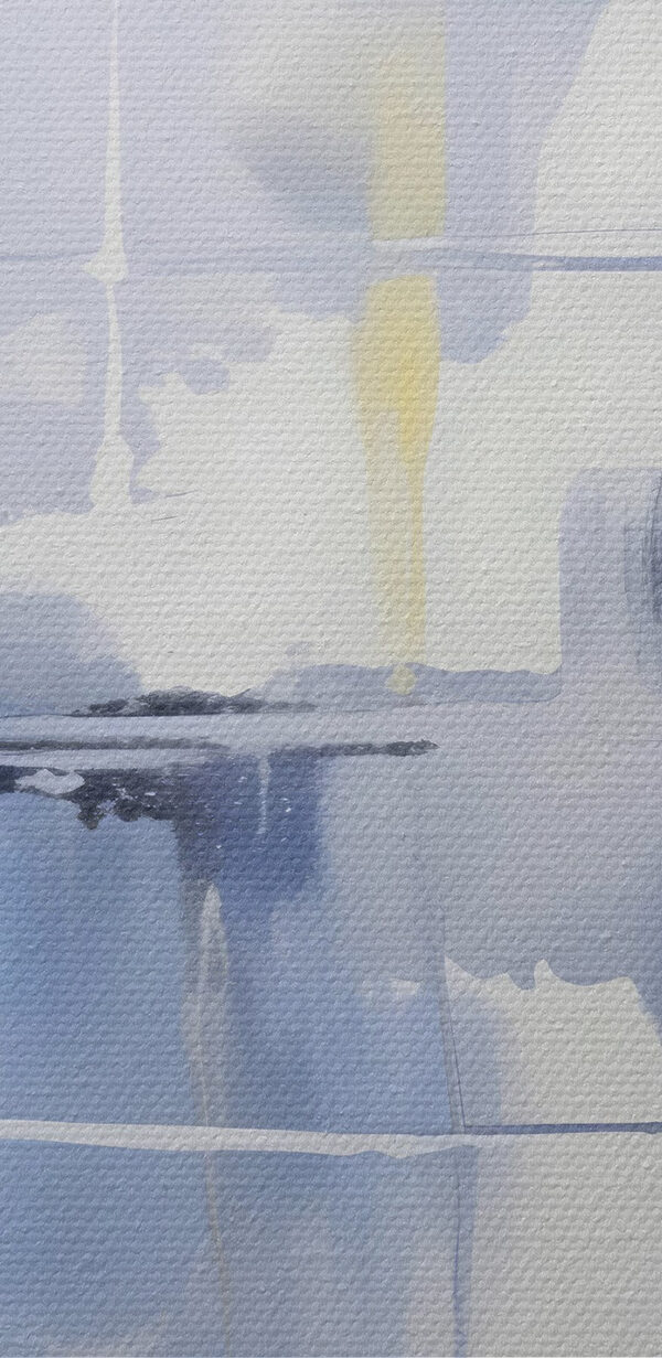 Blauwe en witte muur Blauwe en witte muur
