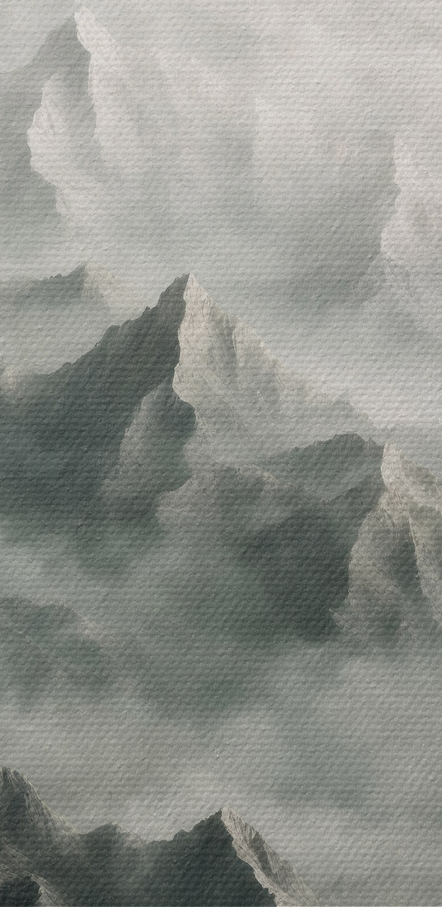 Bergketen met wolken Bergketen met wolken