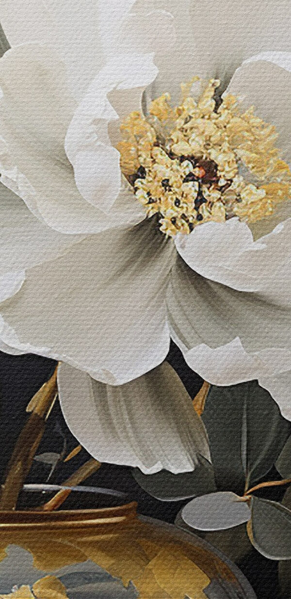 Schilderij van bloemen in een vaas Schilderij van bloemen in een vaas