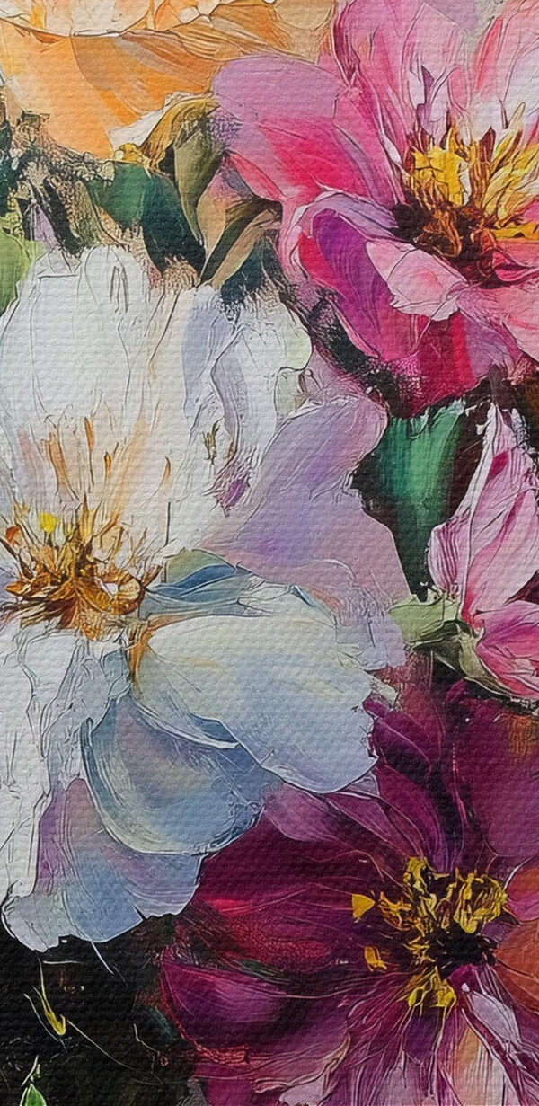 Painting of flowers in a vase Painting of flowers in a vase