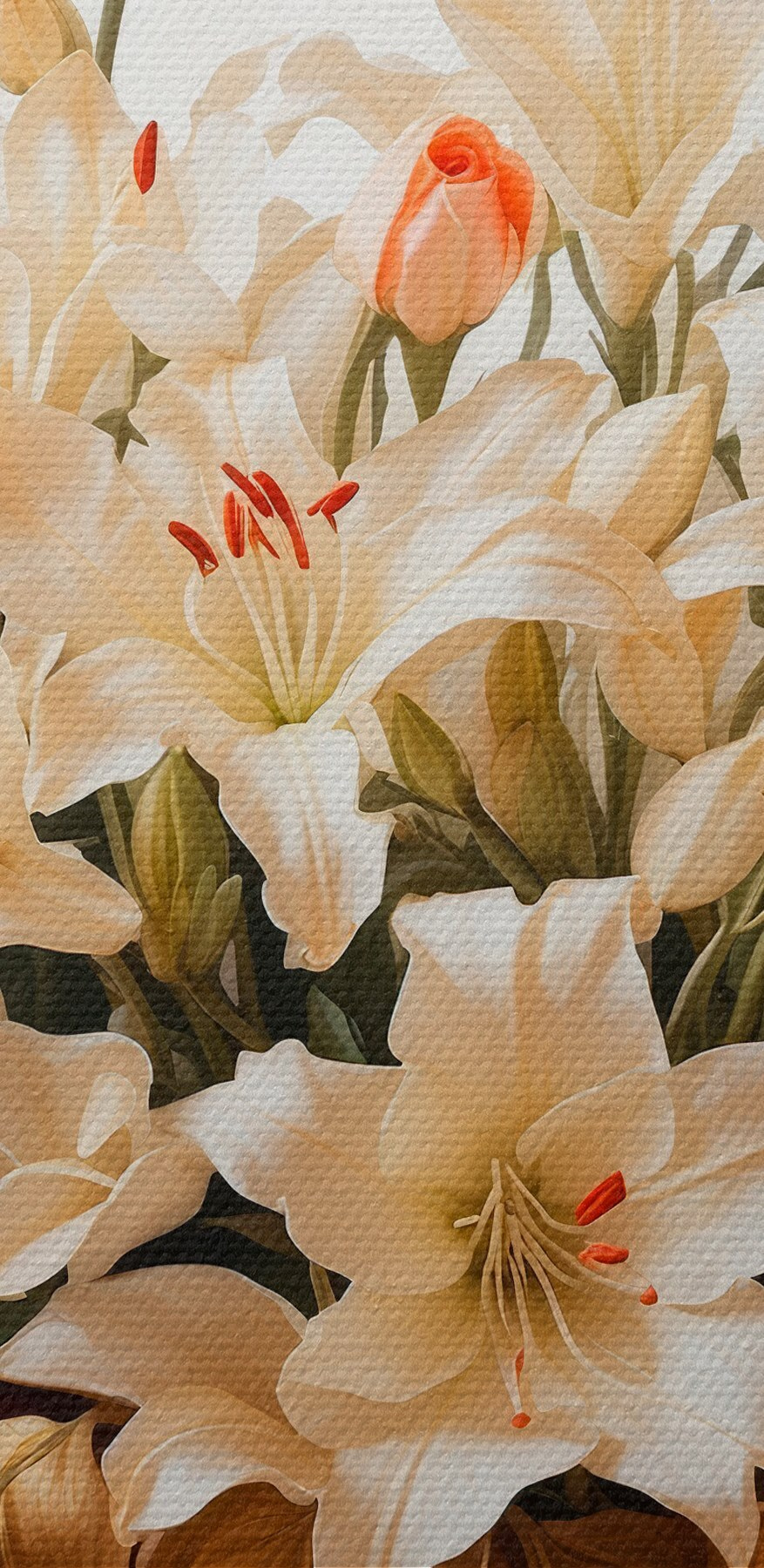 Vaas met witte bloemen