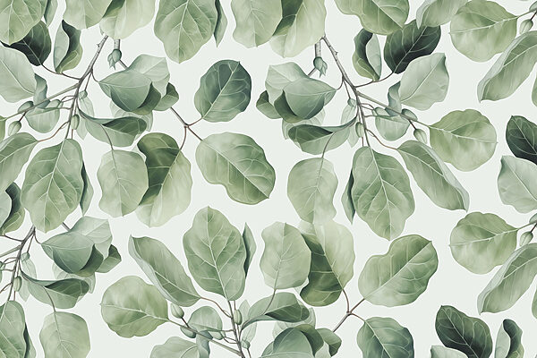 Levendig groen gebladertepatroon van de natuur’s Levendig groen gebladertepatroon van de natuur’s