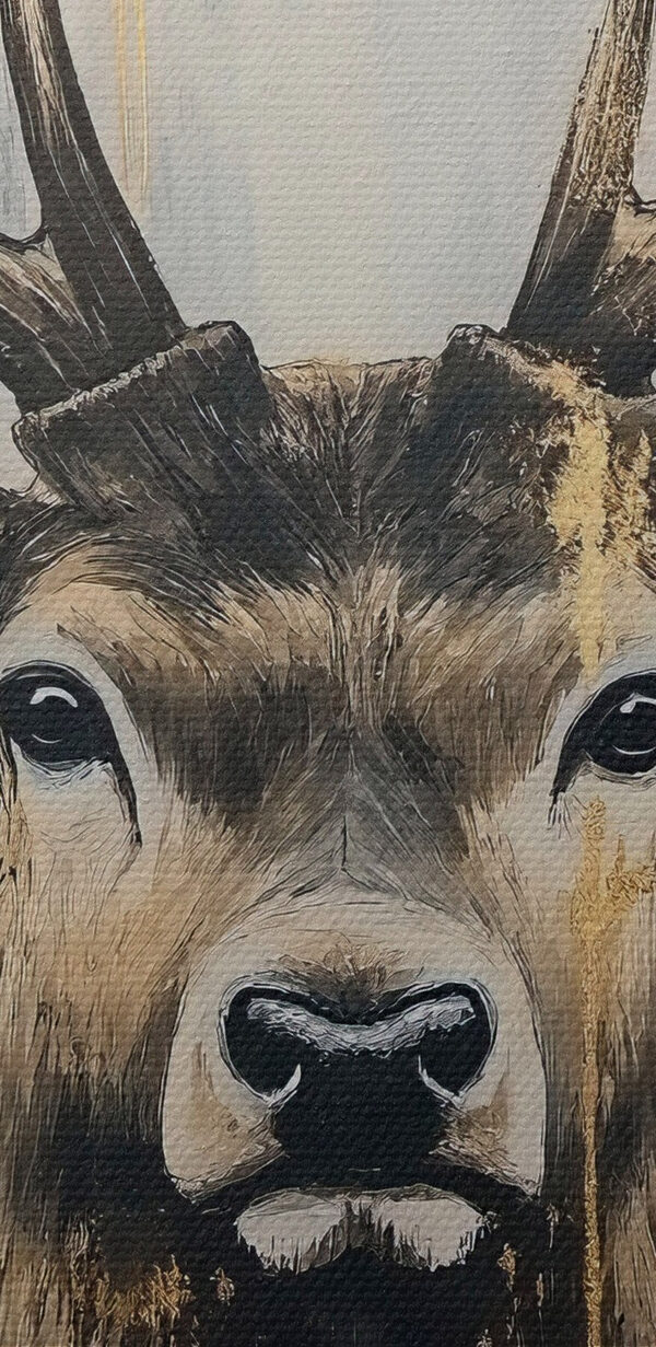 Schilderij van een hert Schilderij van een hert
