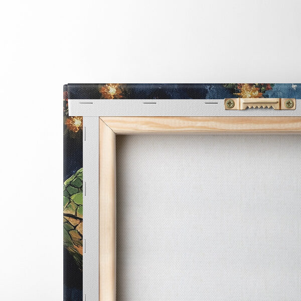 Schilderij van een slang die een glas wijn vasthoudt Schilderij van een slang die een glas wijn vasthoudt