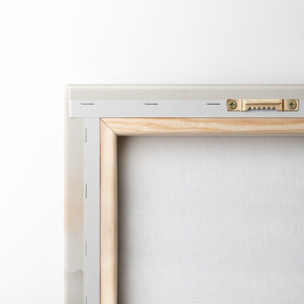 Watercolor painting of trees and mountains