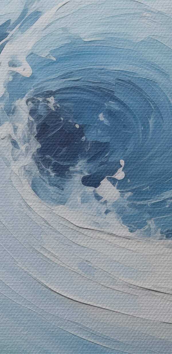 Witte en blauwe golven Witte en blauwe golven