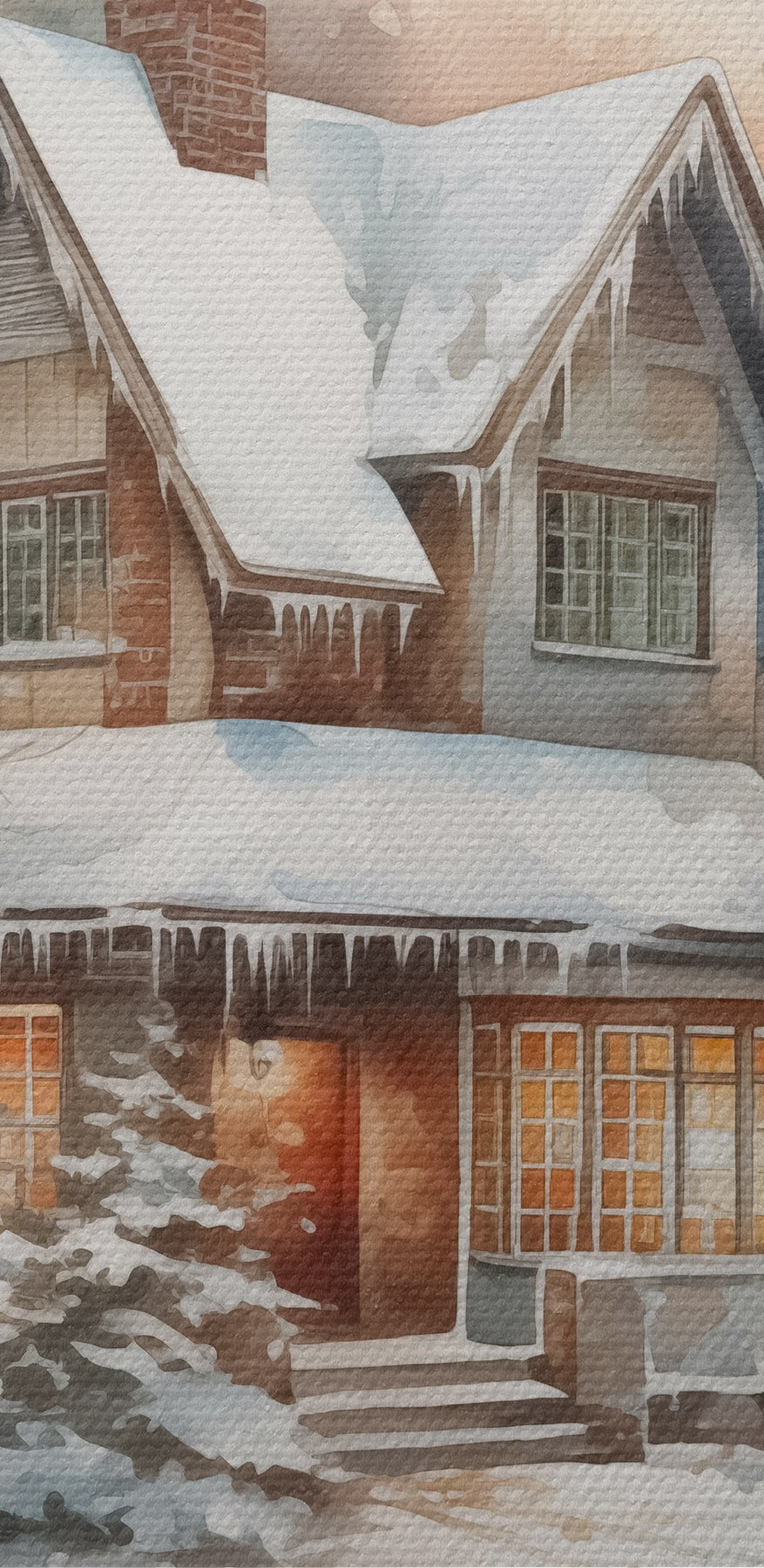 Huis in de sneeuw