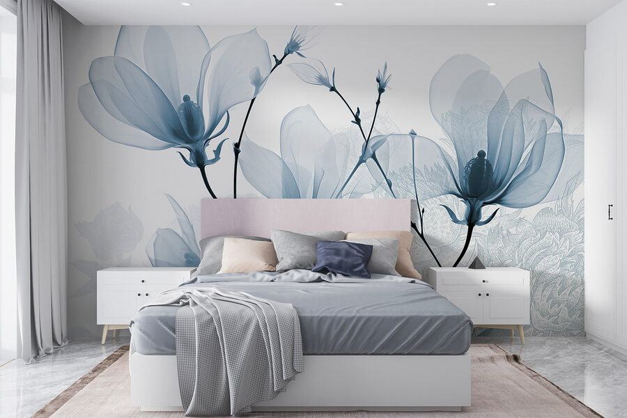 Delicate bloemen in zachte tinten