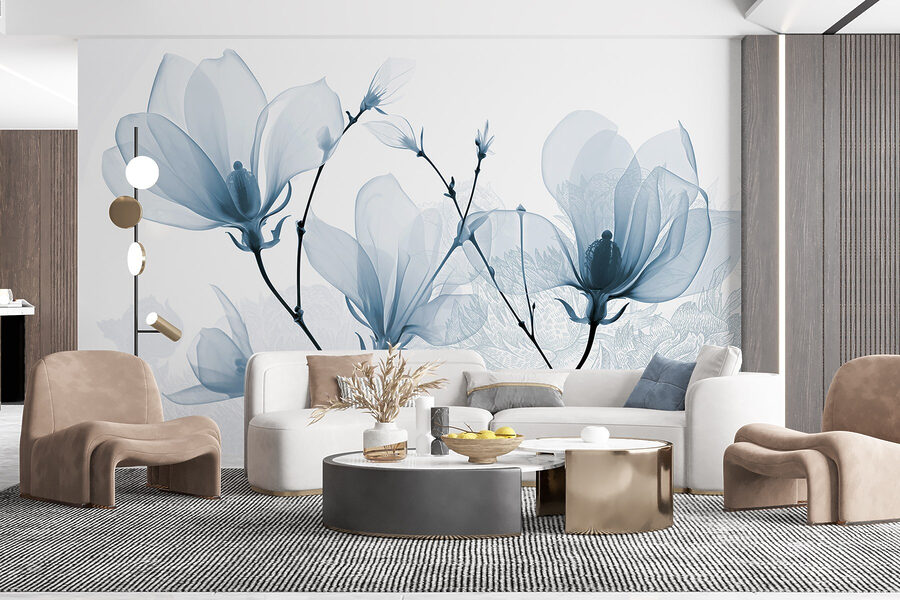 Delicate bloemen in zachte tinten