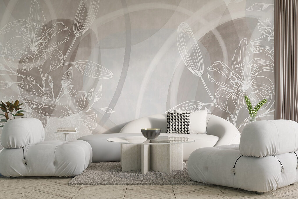 Soft blooms on a muted canvas Soft blooms on a muted canvas