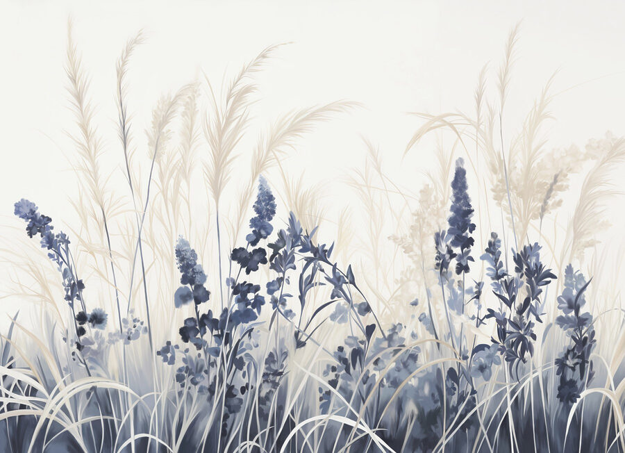Schilderen van bloemen en gras