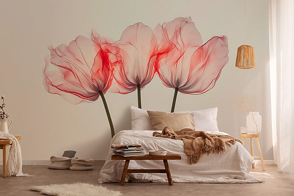 Groep roze bloemen Groep roze bloemen