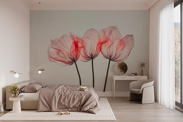 Groep roze bloemen Groep roze bloemen