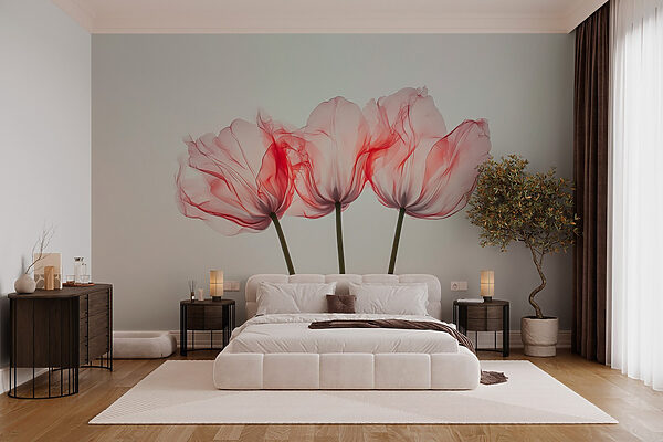 Groep roze bloemen Groep roze bloemen
