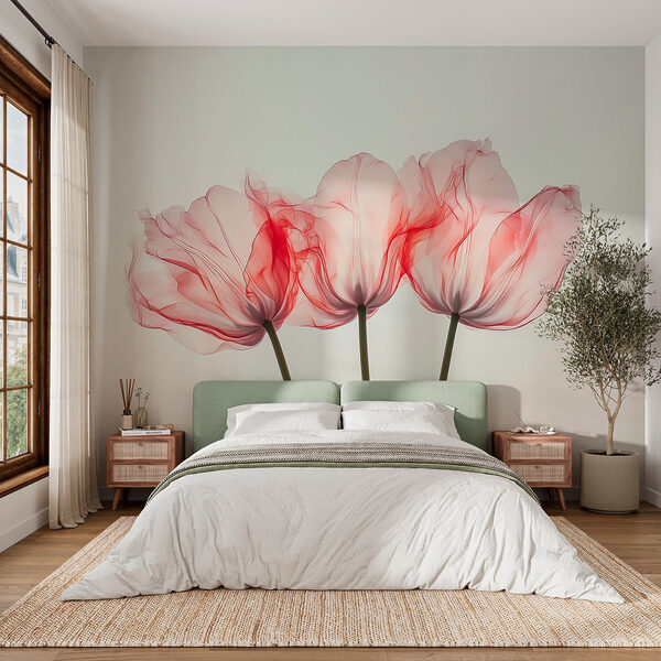 Groep roze bloemen Groep roze bloemen