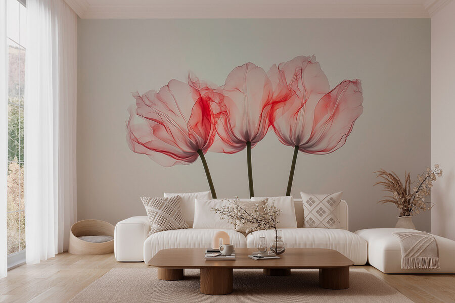 Groep roze bloemen Groep roze bloemen