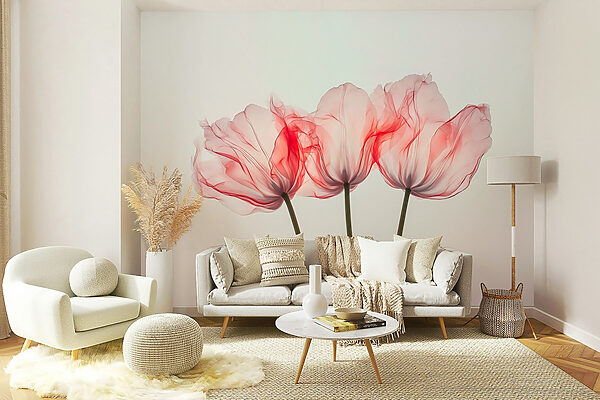 Groep roze bloemen Groep roze bloemen