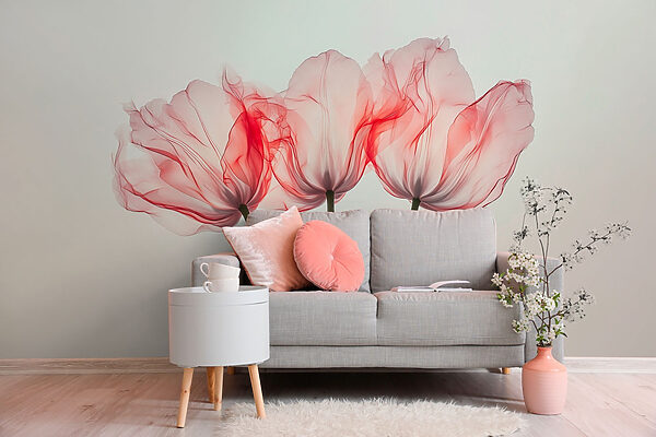 Groep roze bloemen Groep roze bloemen