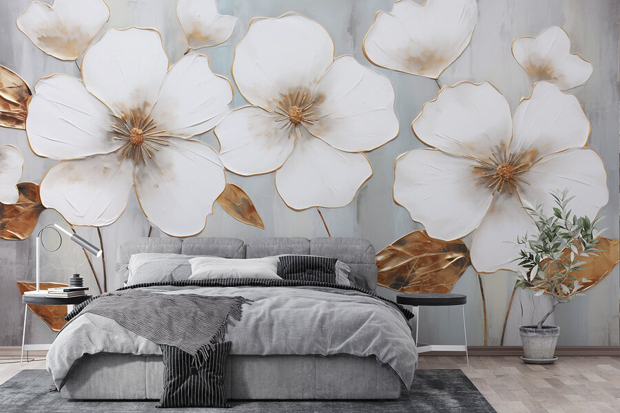 Delicate bloemen met elegante accenten