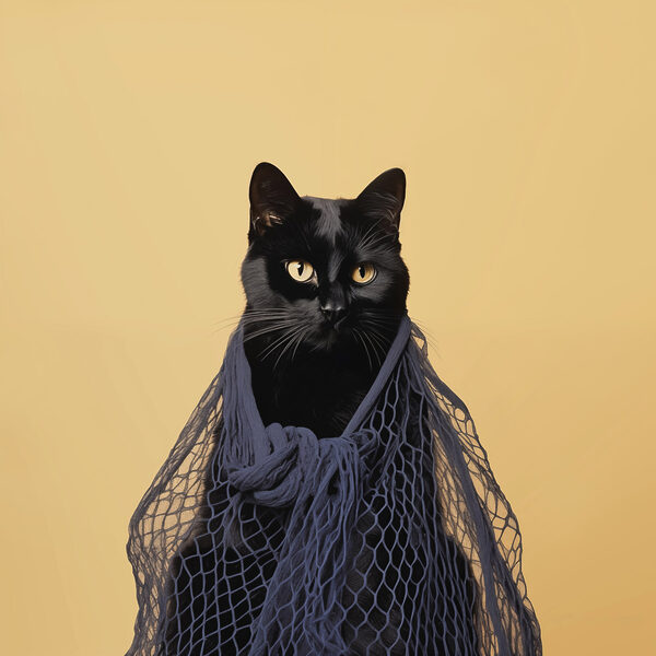 Kat met net Kat met net