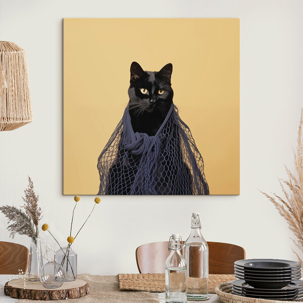 Kat met net Kat met net