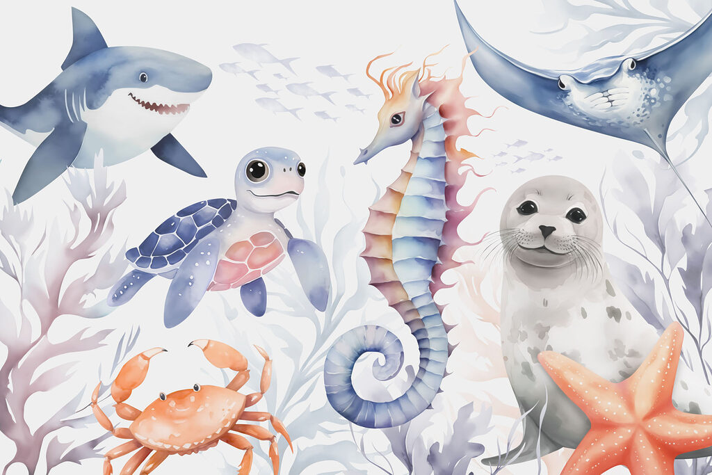 Groep zeedieren Groep zeedieren