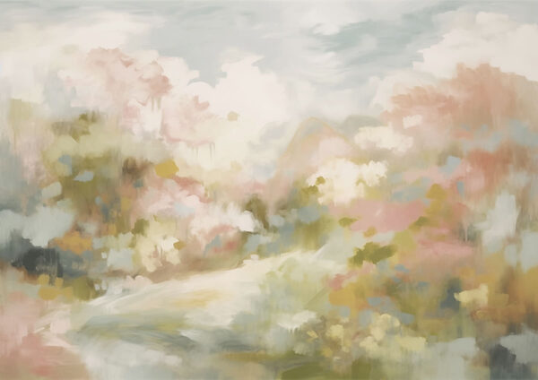 Schilderij van een landschap Schilderij van een landschap