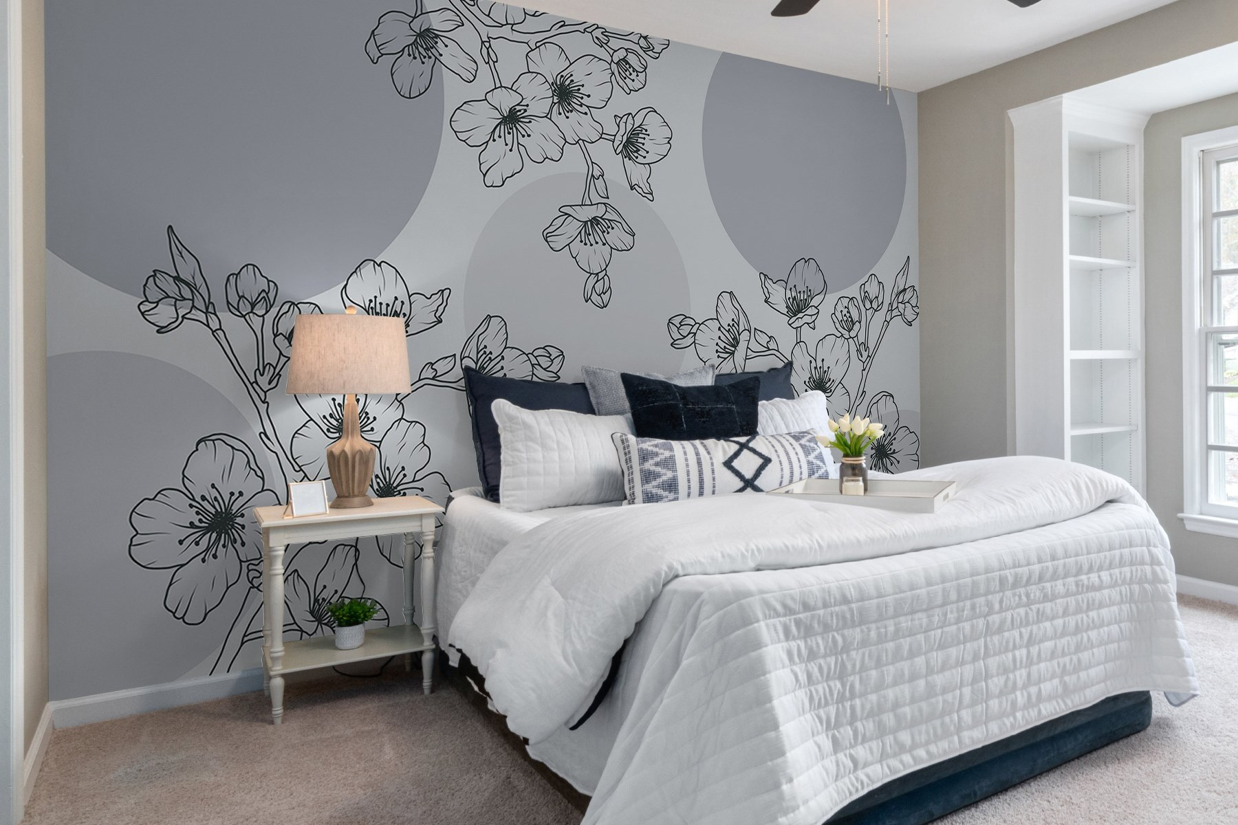 Delicate blossoms on a soft backdrop