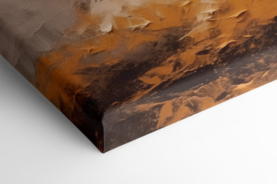 Schilderij van een bergketen