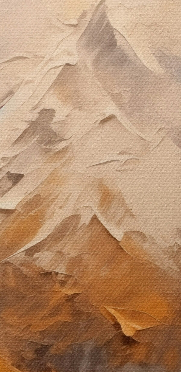 Schilderij van een bergketen Schilderij van een bergketen