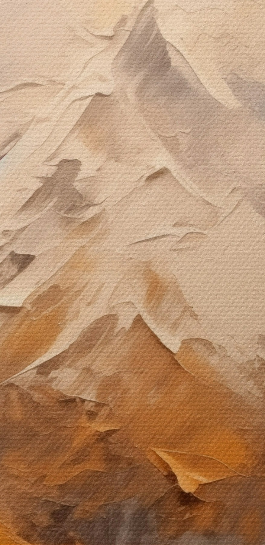 Schilderij van een bergketen
